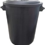 ΚΑΔΟΣ ΠΛΑΣΤΙΚΟΣ ΜΕ ΚΑΠΑΚΙ ΜΑΥΡΟΣ 120L