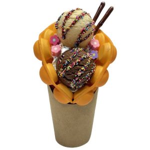 ΔΙΑΚΟΣΜΗΤΙΚΑ BUBBLE WAFFLE (ΠΑΓΩΤΟ ΒΑΝΙΛΙΑ - ΣΟΚΟΛΑΤΑ) NEW POWER